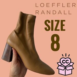 Loeffler Randall Elise Stretch Ankle Booties | Napa | Size 8B